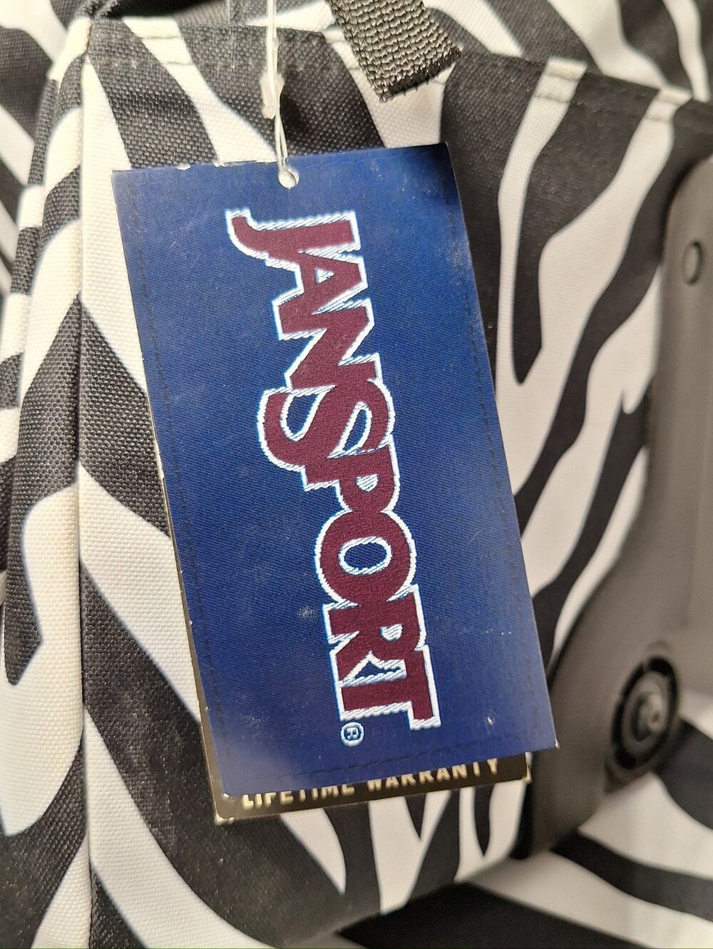 NWT Jansport Rolling Backpack, Black & White Zebra Stripes, NEW with Tags - Picture 12 of 15